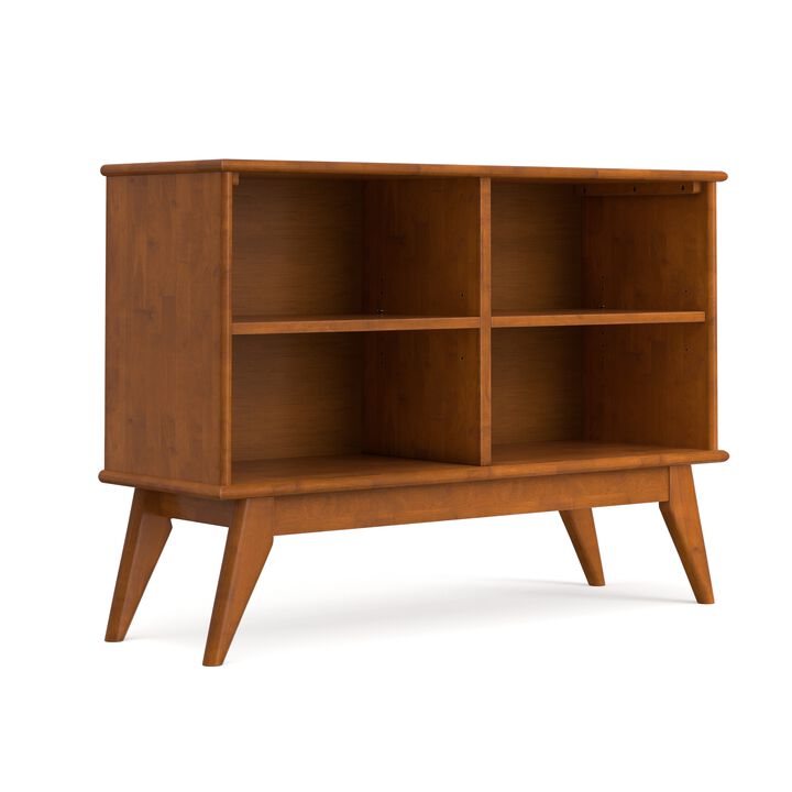 Simpli Home Draper Low 4 Shelf Bookcase