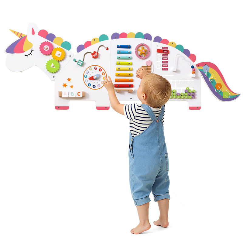 Dinosaur Busy Board 11-in-1 Activity Wall Panels for Education & Early Development image number 7