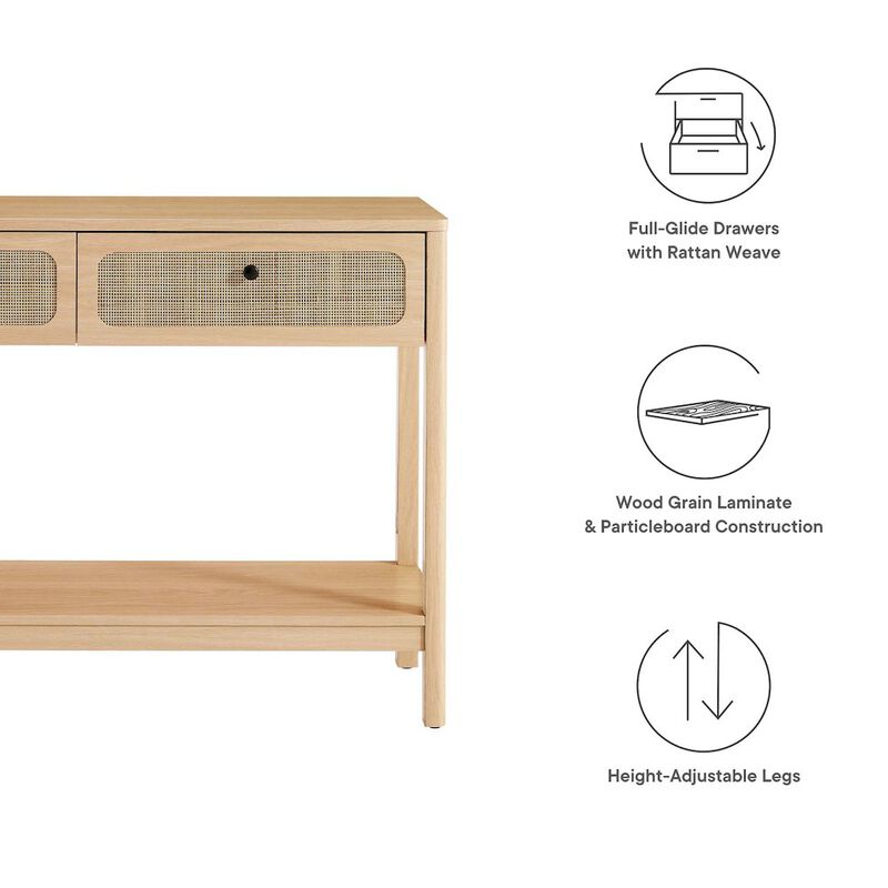 Chaucer Wood Entryway Console Table image number 1