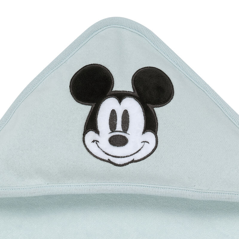 Lambs & Ivy Disney Baby Classic Mickey Mouse Blue Hooded Baby Bath Towel