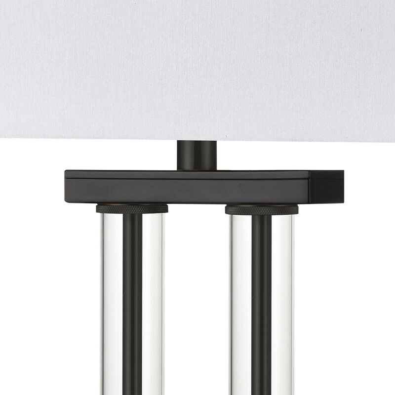 Roseden Court 34'' High 1-Light Black Table Lamp