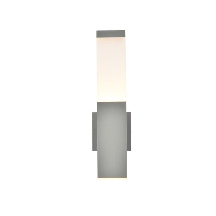 Living District Raine Integrated LED wall sconce  in silver
