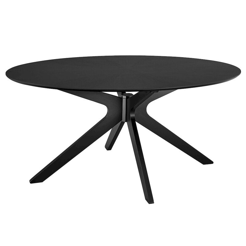 Crossroads 63" Oval Wood Dining Table image number 0