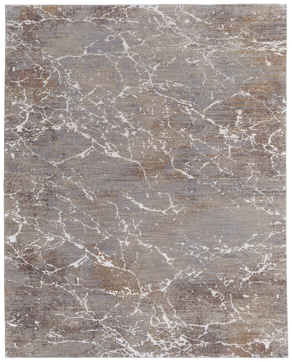 HomeRoots Abstract Power Loom Area Rug