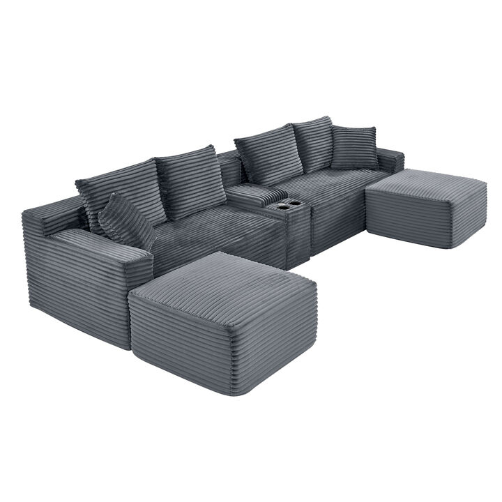 Hamzin 127" Cloud Couch Sectional