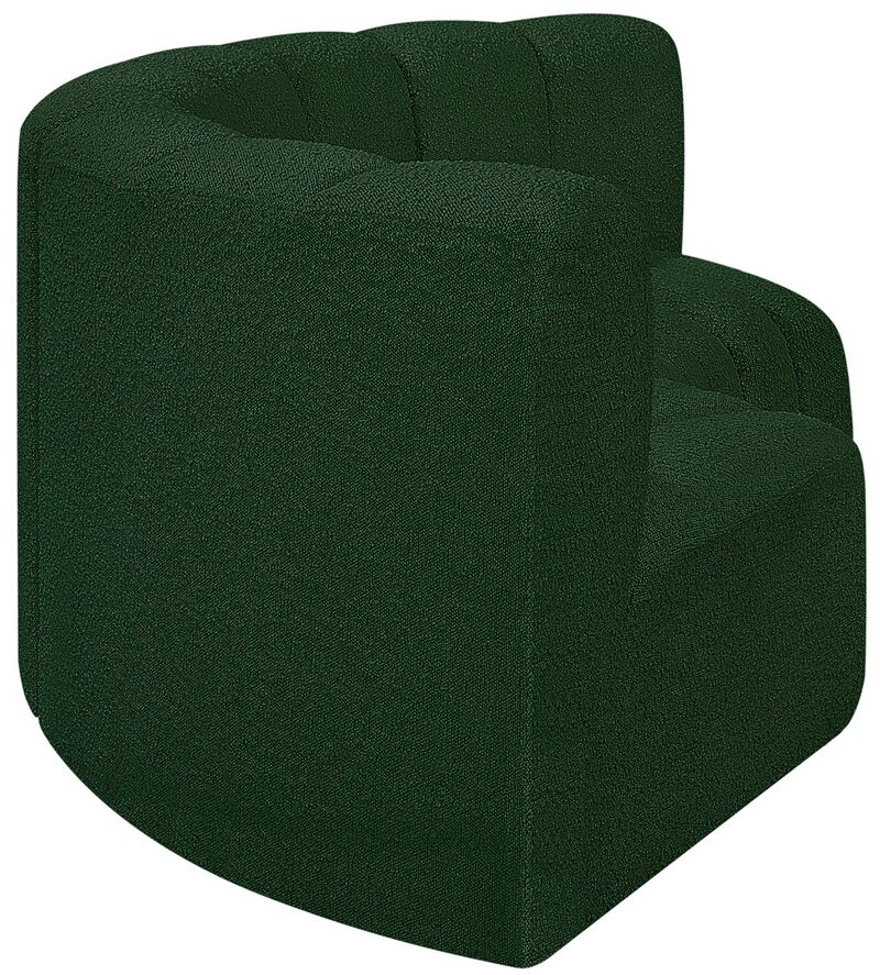 Meridian Furniture Arc Green Boucle Fabric Modular Sofa image number 5