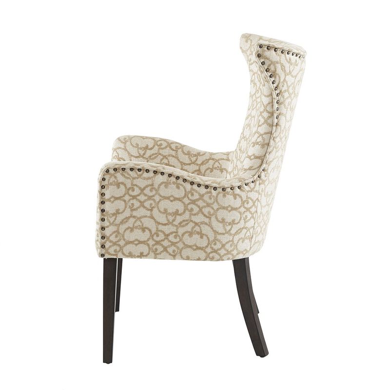 Gracie Mills Emmalee 2-Peice Upholstered Arm Dining Chair Set image number 2
