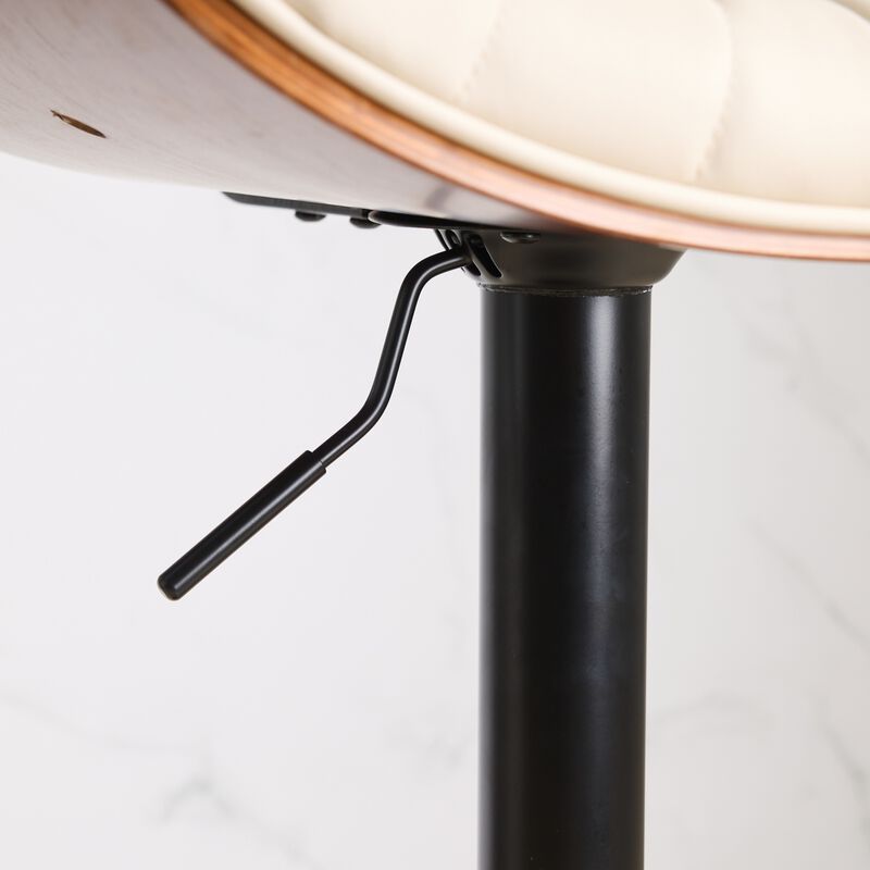 Mid-Century Adjustable Swivel Bar Stools, Set of 2 image number 7