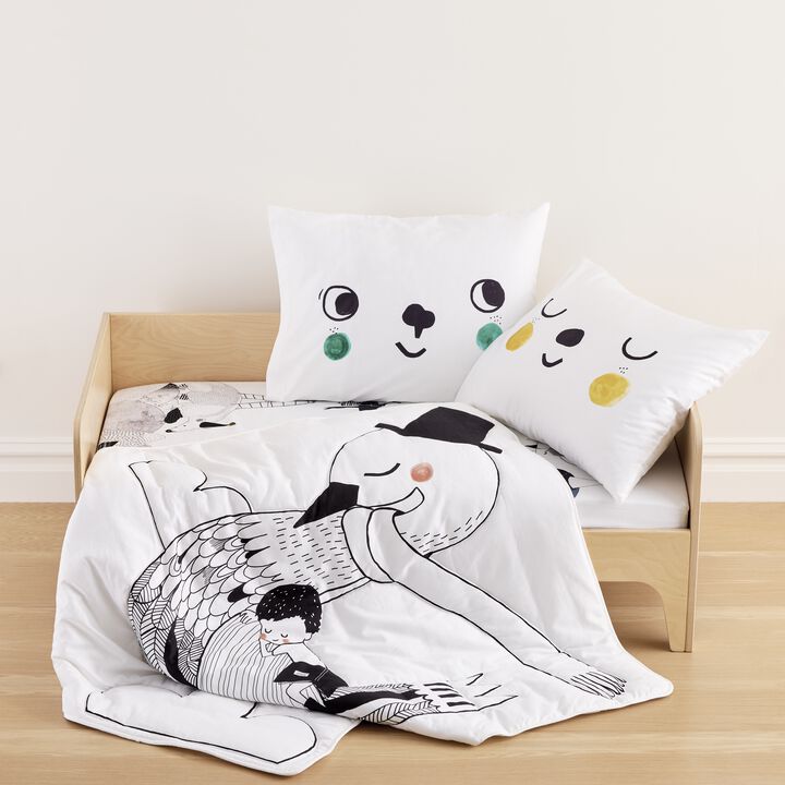 Swan Cotton Toddler Comforter