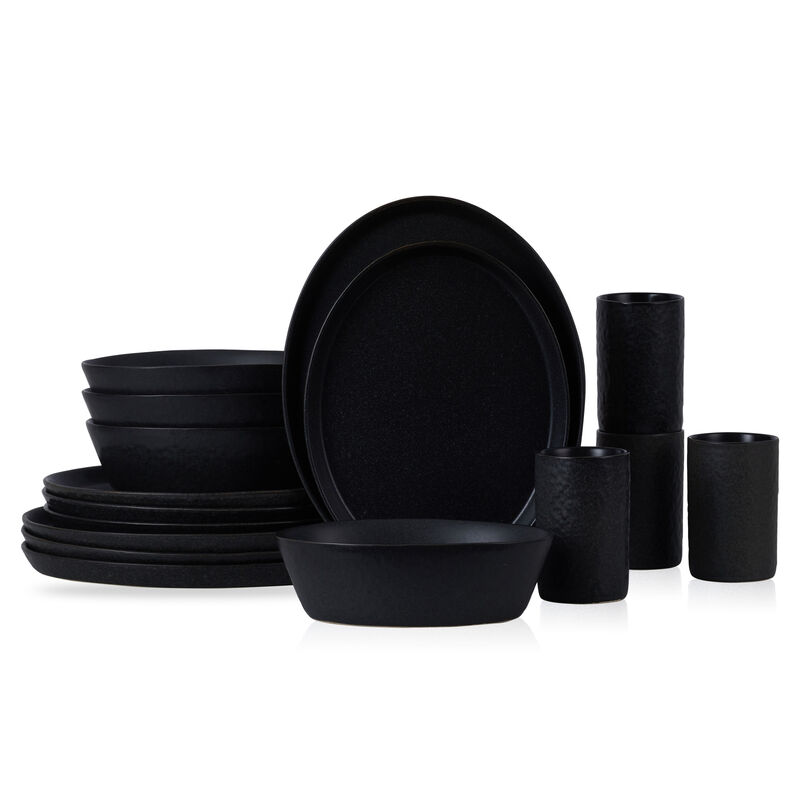 Stone by Mercer Project Katachi Stoneware 16 Piece Dinnerware Set