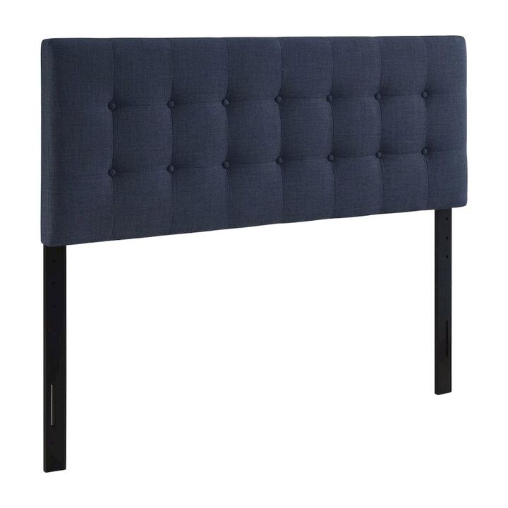 Upholstered Fabric Queen Headboard in Neutral Tone with Elegant Design