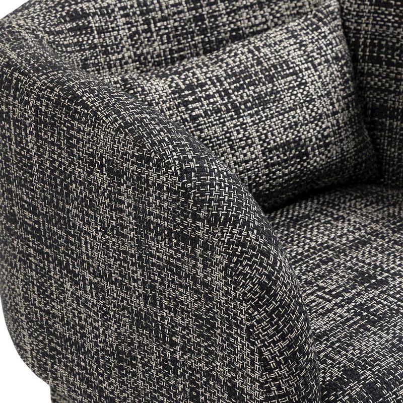 Meridian Furniture Sawyer Black Weaved Polyester Fabric Accent Chair image number 4