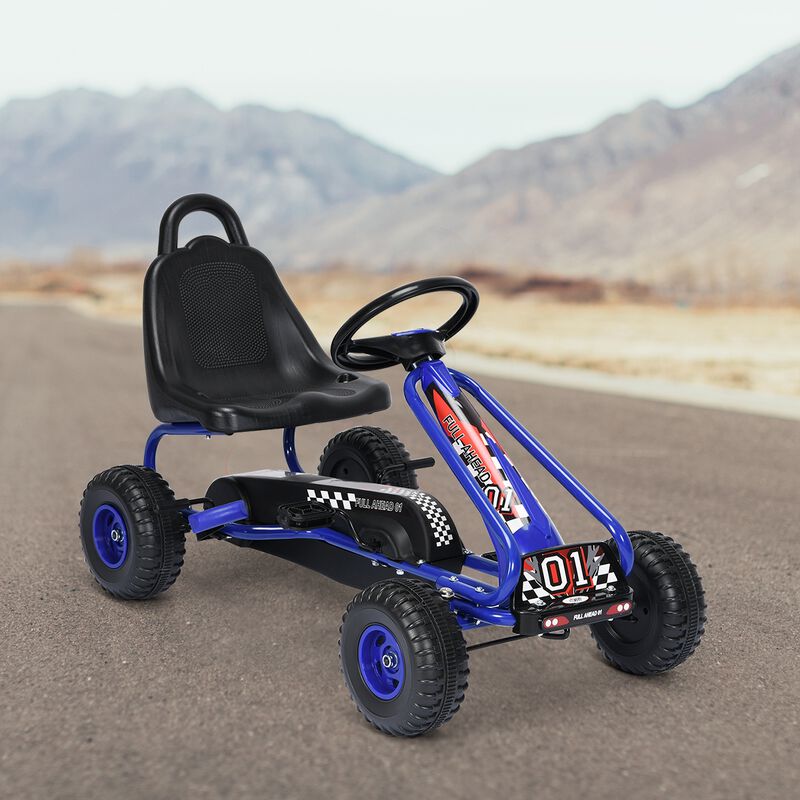 Adjustable Seat Pedal Powered Ride On Car with 4 Wheel Design image number 4