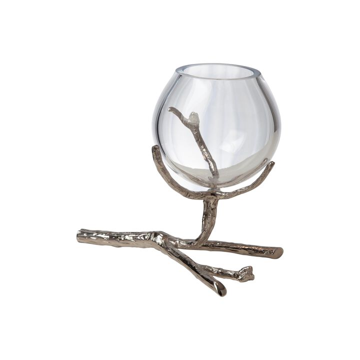 Twig Vase Holder-Silver