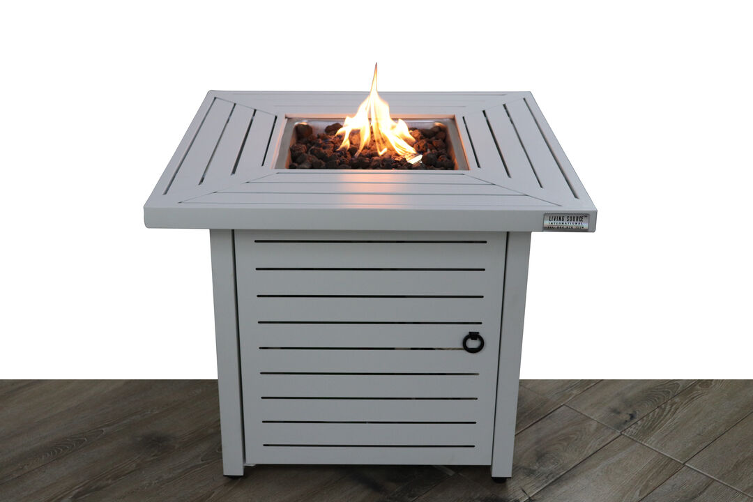 Living Source 12'' H x 34'' W Outdoor Fire Pit Table
