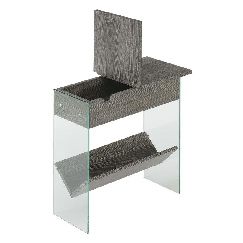 Convenience Concepts SoHo Electric Flip Top End Table