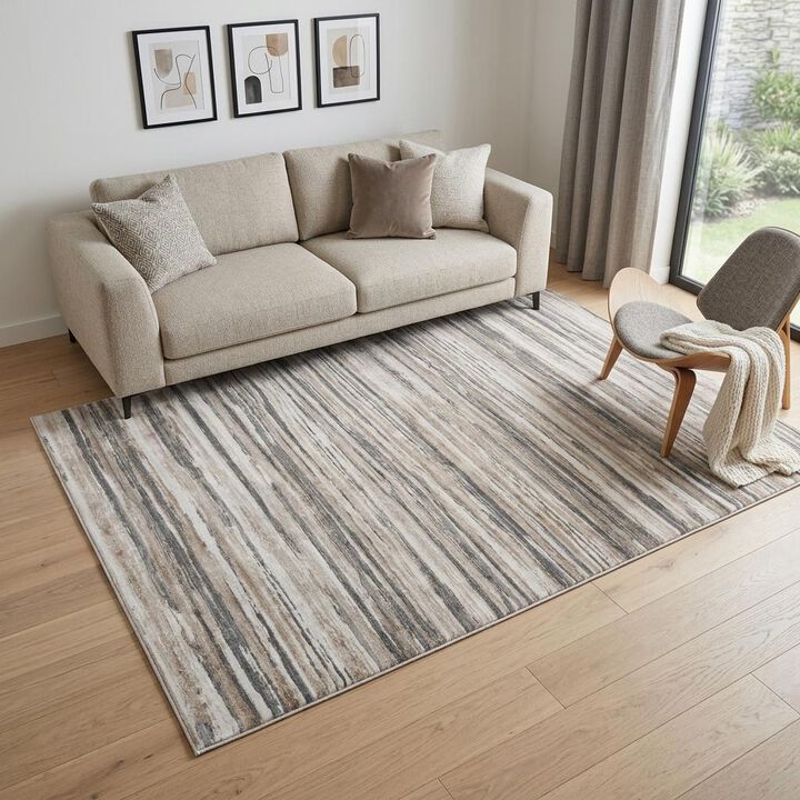 HomeRoots Abstract Distressed Area Rug