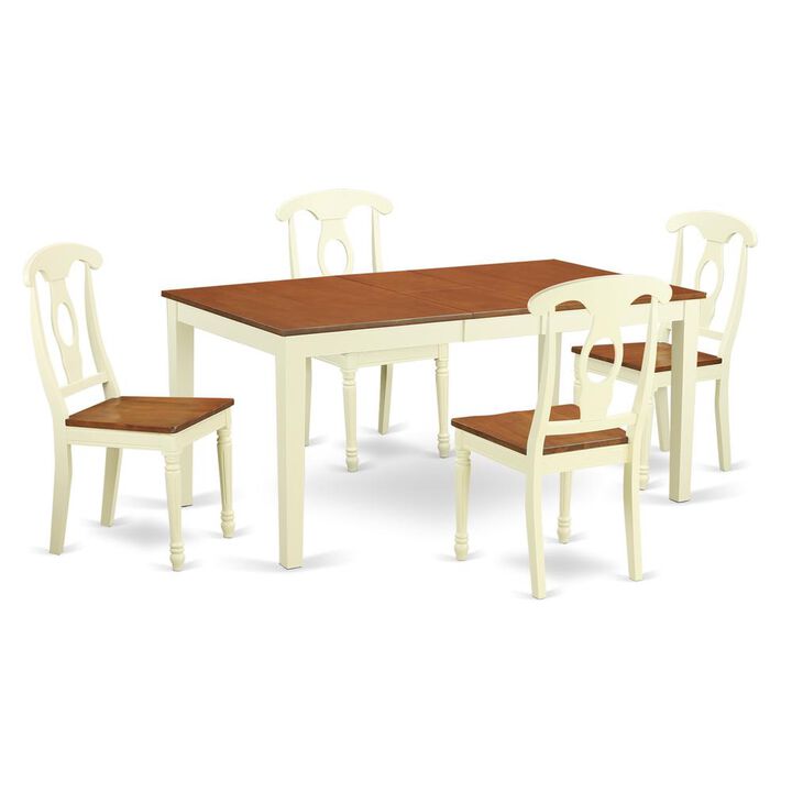 5 Pc Table and Chairs set for 4-Table and 4 Dining Chairs