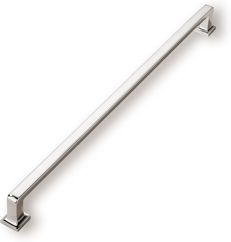 khtumeware 2 Pack Polished Nickel Cabinet Pulls, 12 Inch(305mm) Hole Centers Cabinet Handles Kitchen Hardware Straight Bar for C