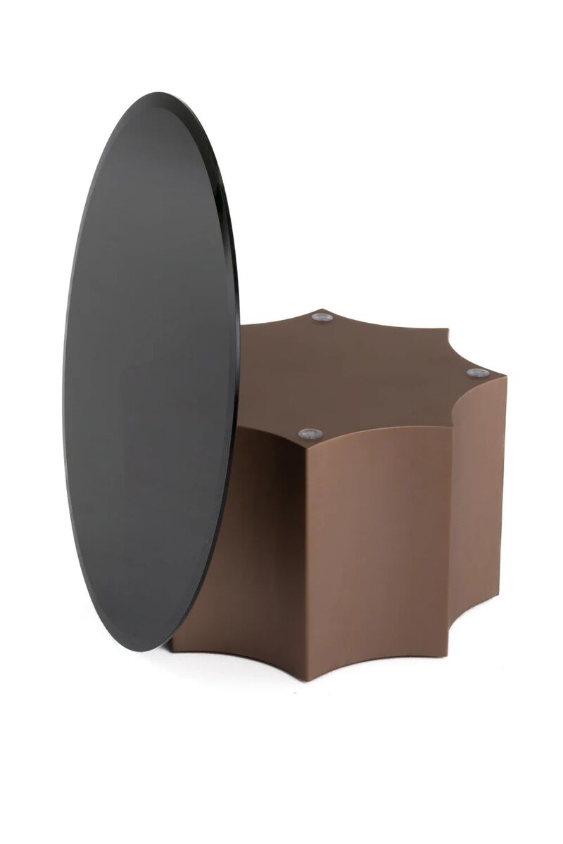 Black Glass Nesting Coffee Tables (2) | OROA Modern Ingram image number 8