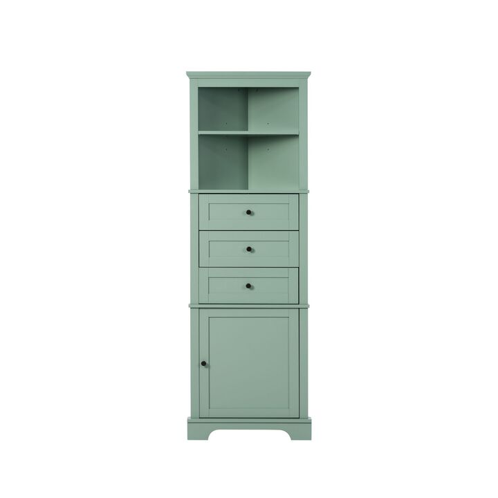 ELEMENT ACE Compact Triangular Storage Cabinet with Adjustable Shelves and Drawers for Optimal Home Organization
