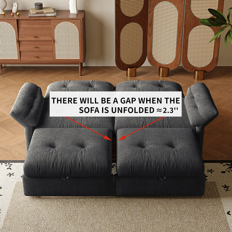 Snal convertible sofa bed image number 5