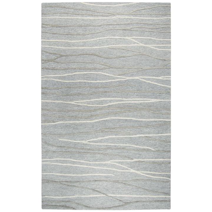 Hand Tufted Cut & Loop Pile Wool Rug, 8' x 10'