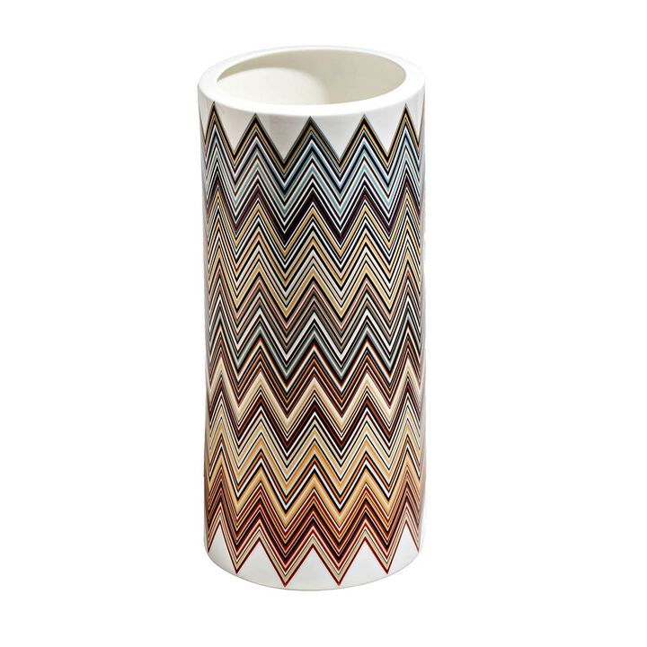High Vase ZIG ZAG JARRIS 148, diam. 6.3", H 14.17"