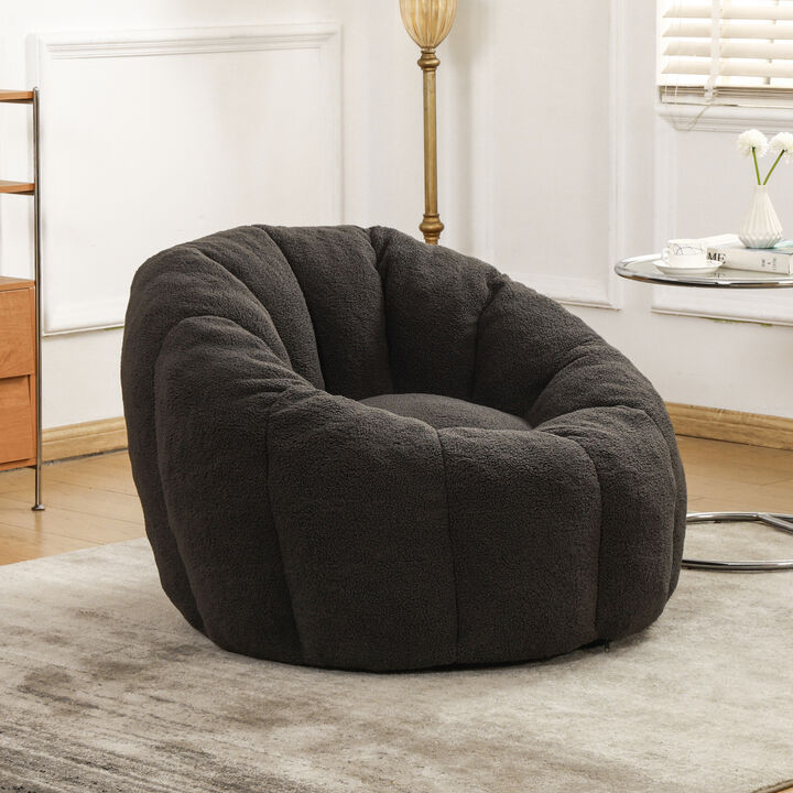 GOODSILO Ergonomic Bean Bag Sofa Chair with Armrests and High-Density Foam for Ultimate Relaxation