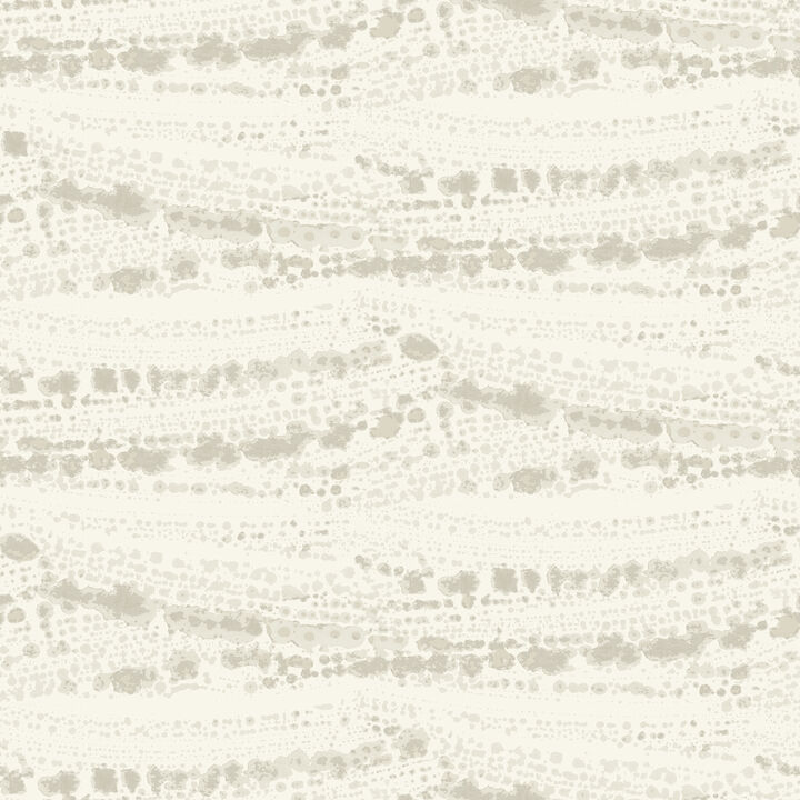 Rannell Beige Abstract Scallop Wallpaper