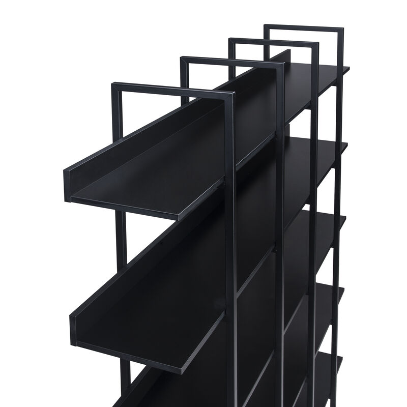 Merax Industrial  5 Tier Bookcase Open Bookshelf