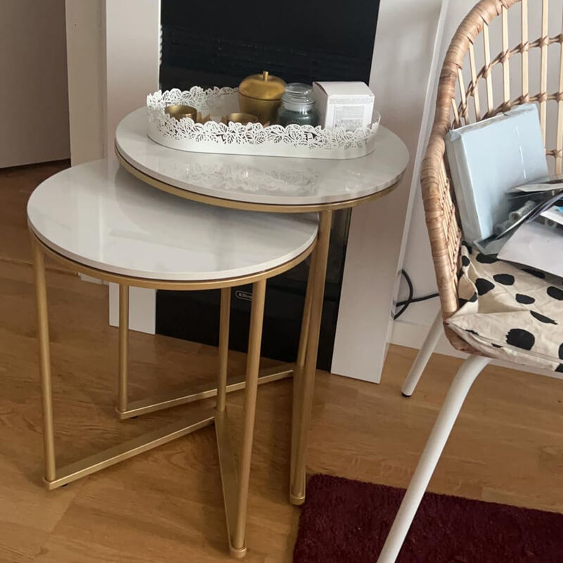 Nesting Side Table Sintered Stone End Table image number 2