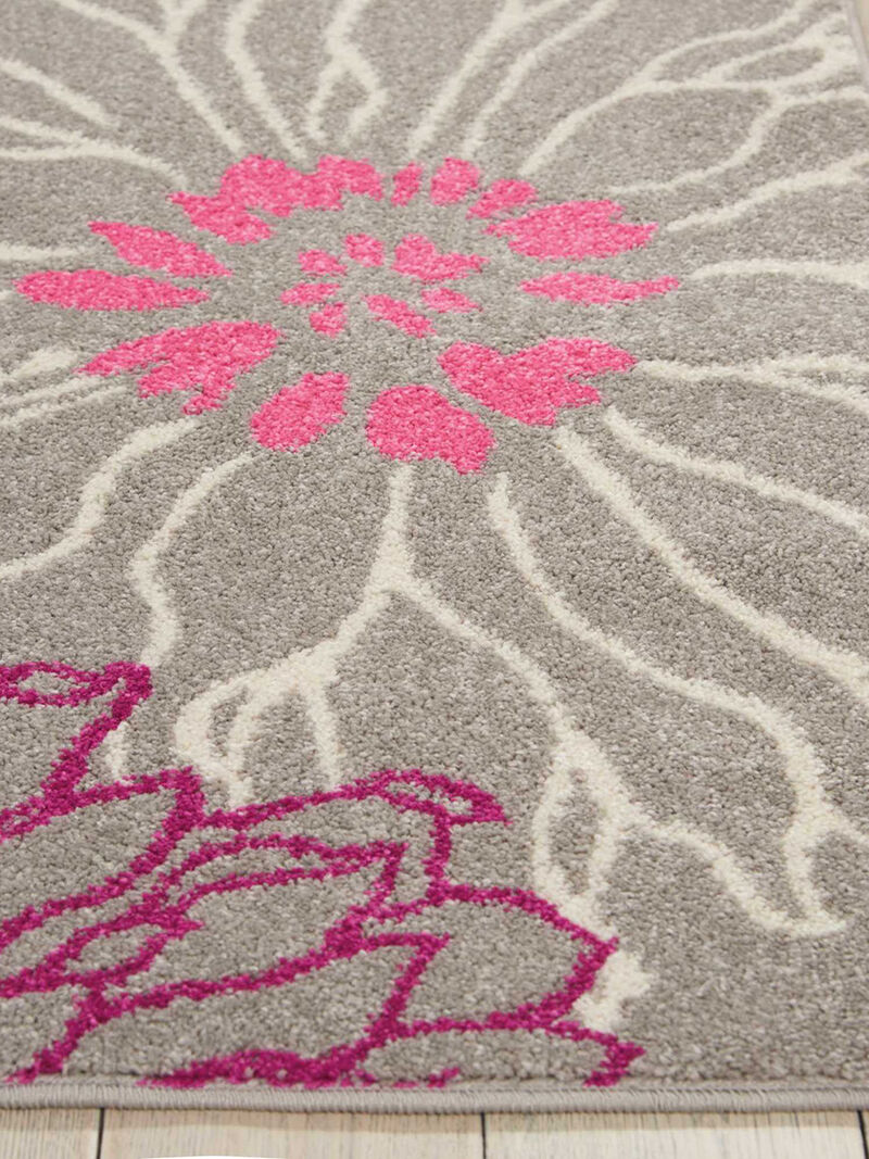 Passion PSN17 Gray 5' x Round Rug image number 5