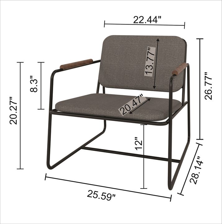 Whythe Black Low Chair