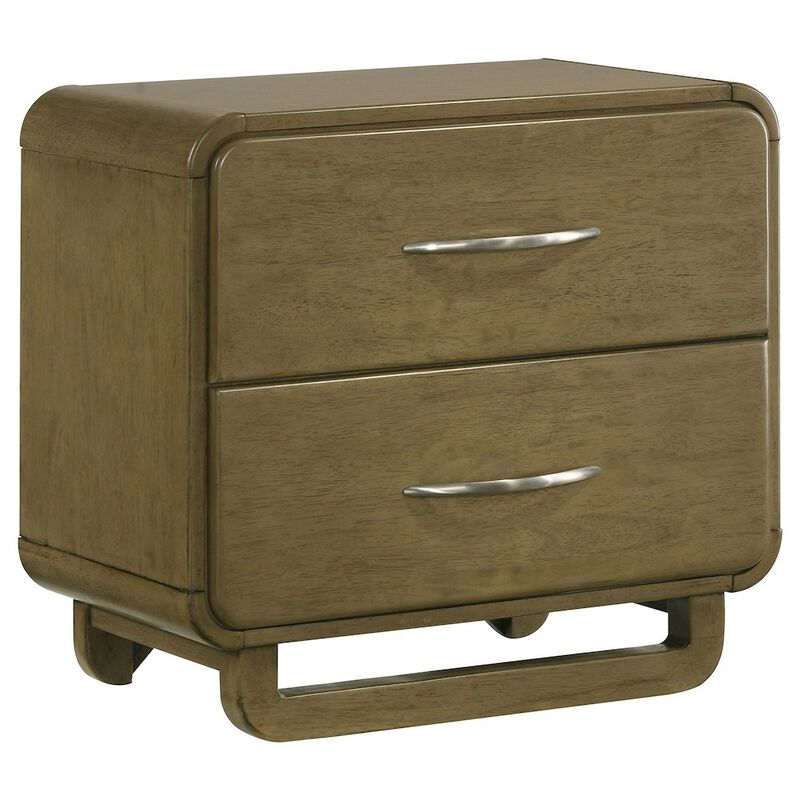 Plethoria Home Tully Nutmeg 2-drawers Nightstand