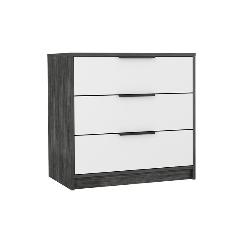3 Drawers Dresser Maryland, Bedroom, Smoky Oak / White