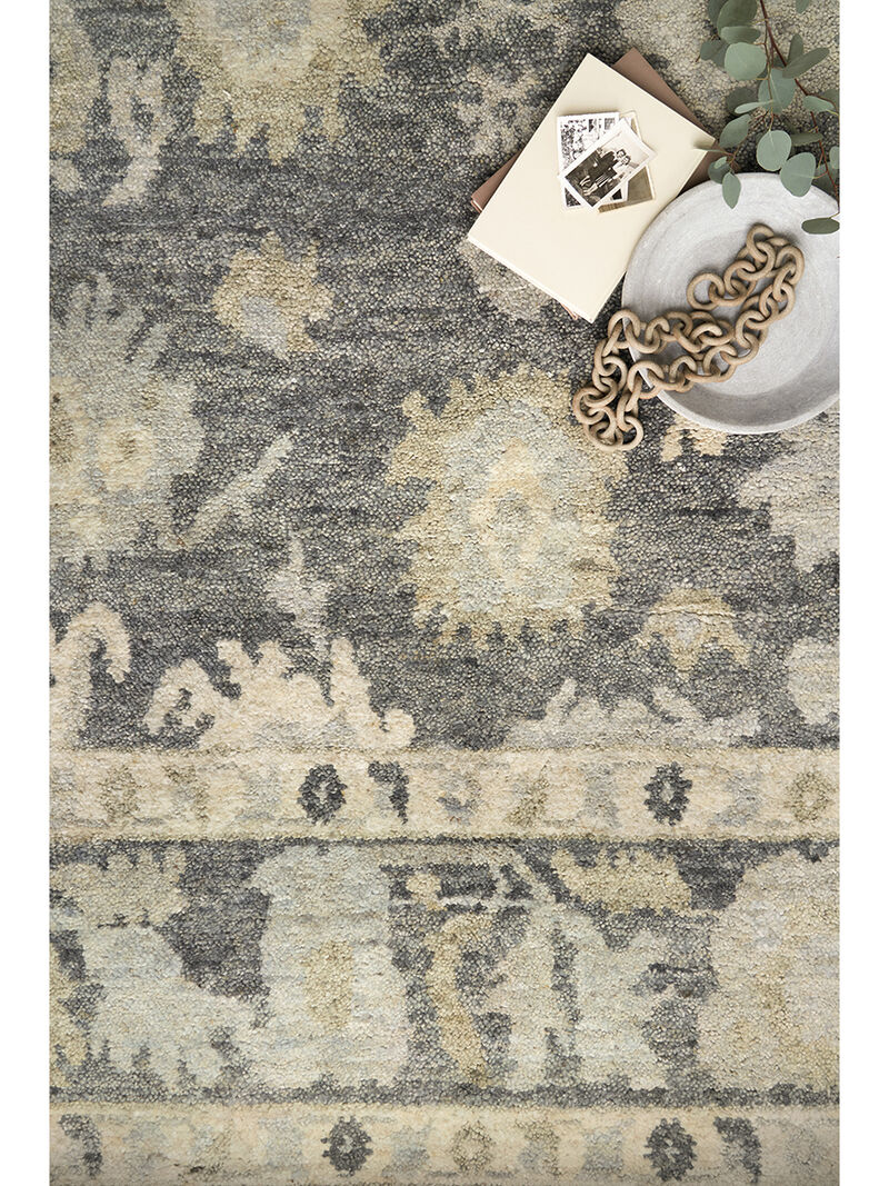Clement CLM05 Midnight/Antique Ivory 5'6" x 8'6" Rug