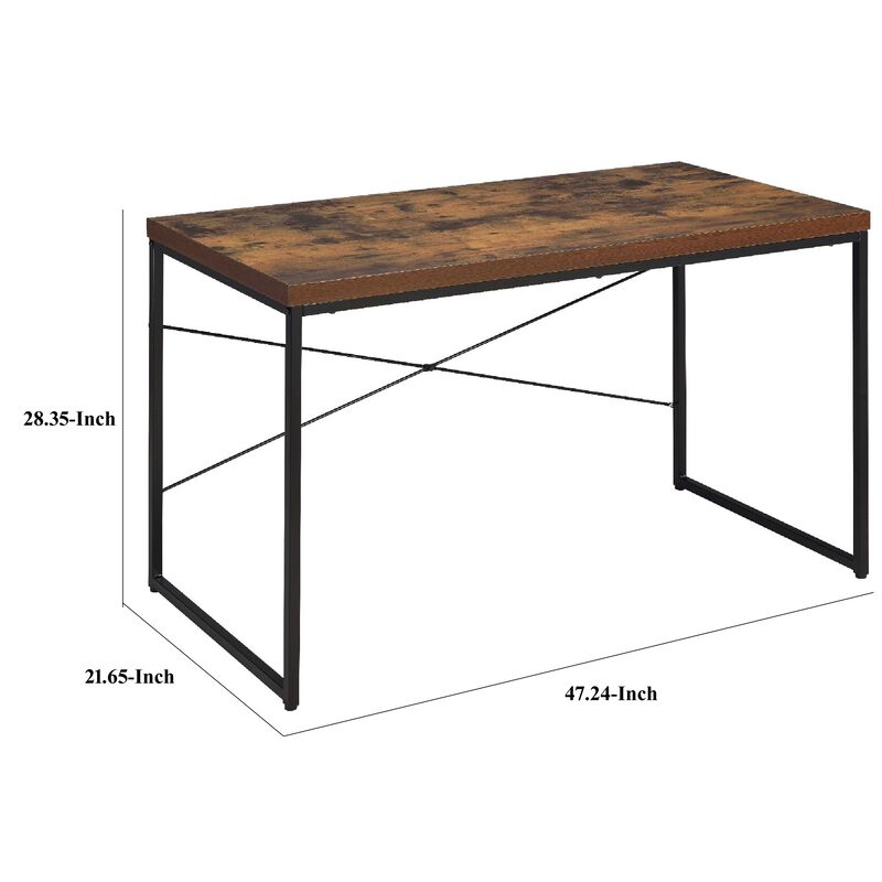 ACME Bob Writing Desk(Same AC00906), Weathered Oak & Black image number 5