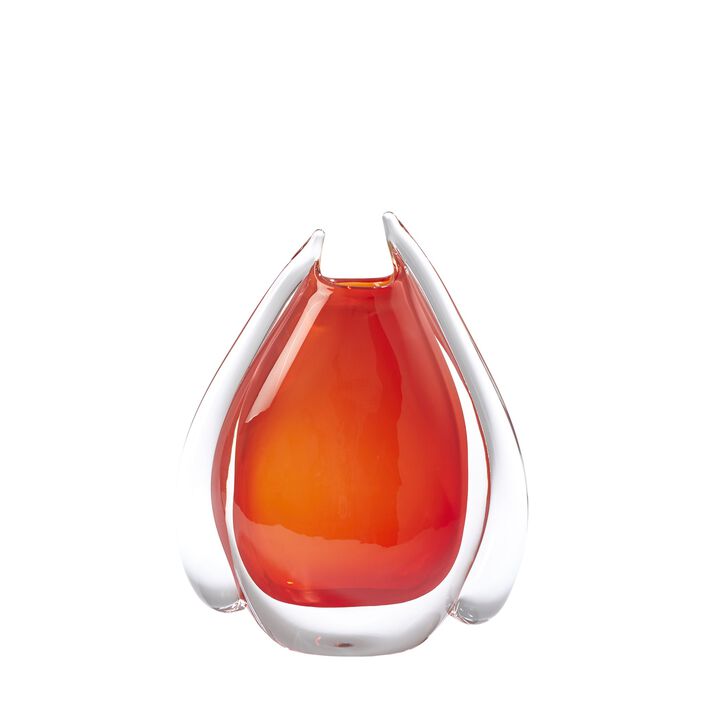 Fin Vase Orange Small