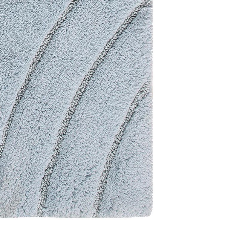 Knightsbridge Diamond 220 GSF Non Skid Back Bath Rug 21" x 34" - Aqua