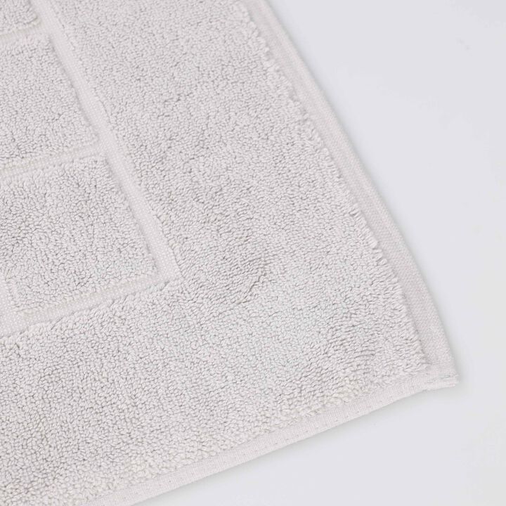 Washable Cotton Checkered Bath Rug Set of 2 for Bathrooms