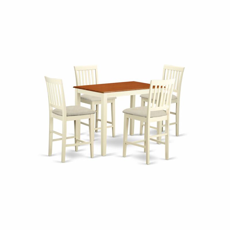 5 Pc counter height set - Dining Table and 4 counter height Dining chair.
