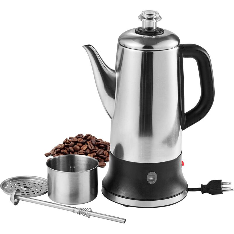 Stainless Steel Electric Coffee Percolator Pot, image number 2