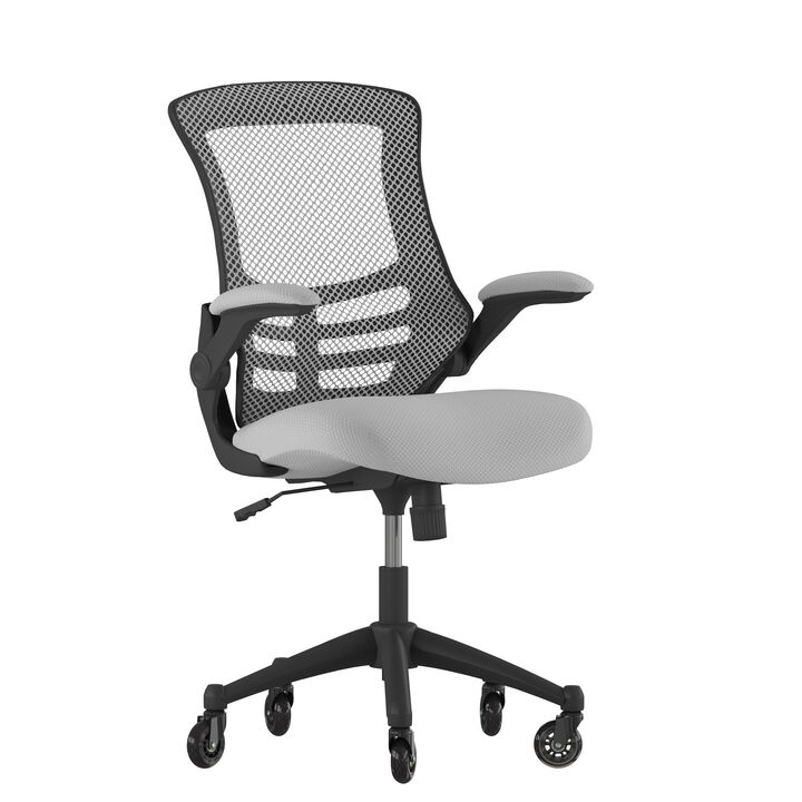 Kelista Desk Chair with Transparent Roller Wheels