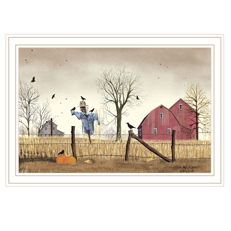 HomeRoots After the Harvest White Framed Wall Art image number 0