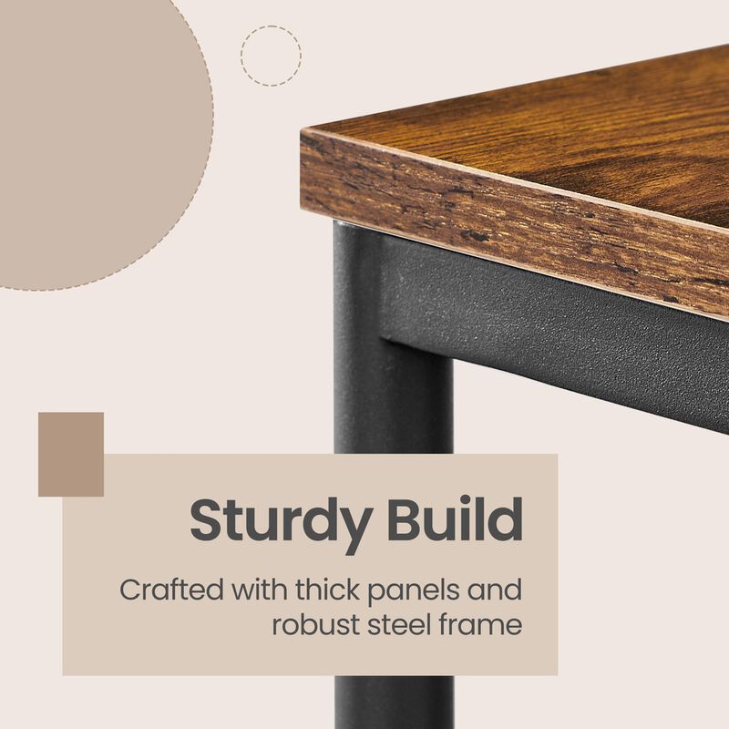 2 Tier Side Tables Set of 2 for Living Room and Bedroom Decor image number 3