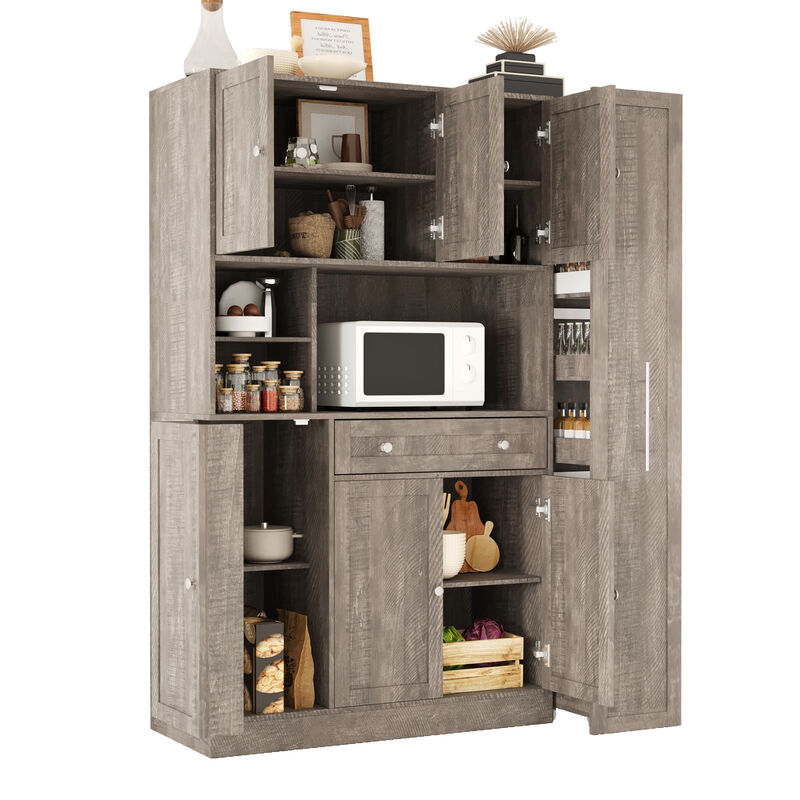 Merax Freestanding Buffet with Hutch