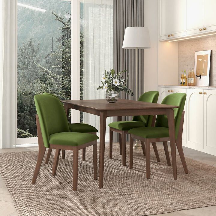Ashcroft Furniture Kaitlyn Green Velvet Dining Chair Set Of 2