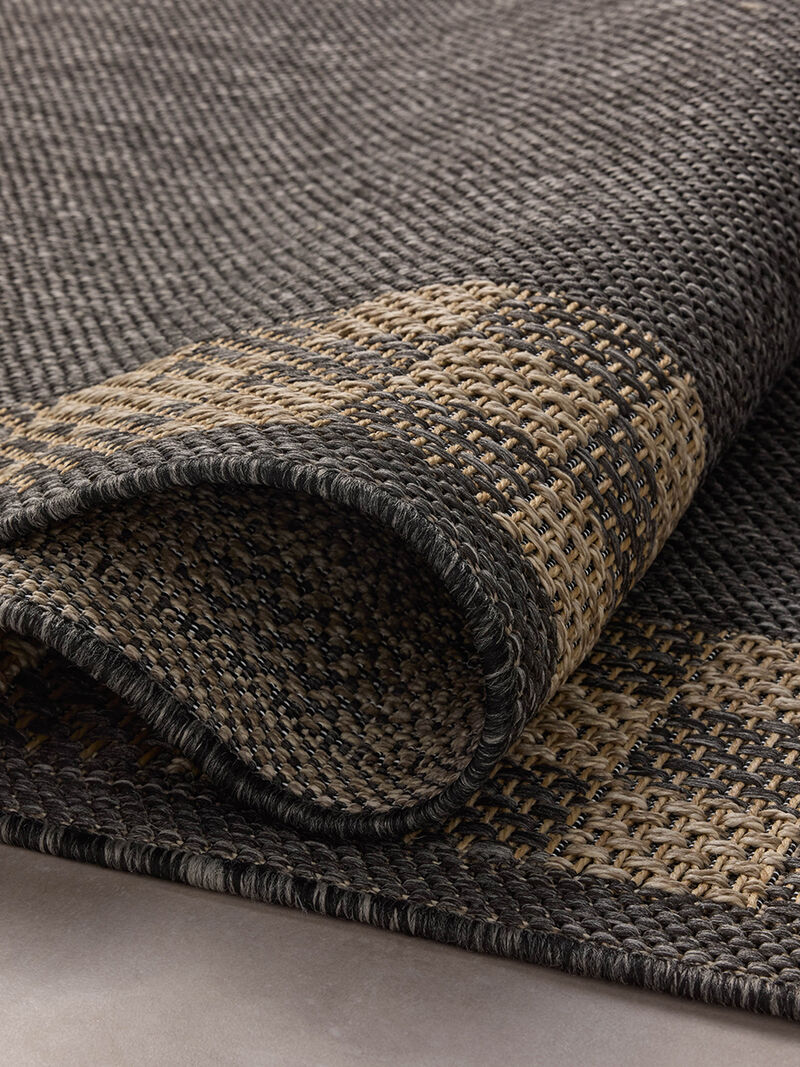 Providence PRC01 Charcoal/Natural 7'6" x 10' Rug by Chris Loves Julia x Loloi