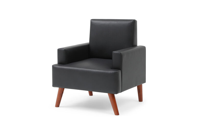 Ventura Faux Leather Accent Chair image number 1